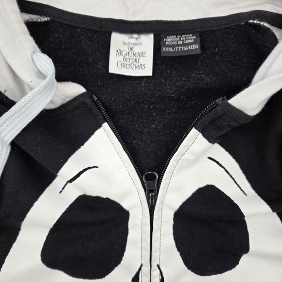 Jack Skellington Jacket Full Zip Tim Burton Men 3XL Nightmare Before Christmas - Picture 4 of 10